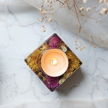 Load image into Gallery viewer, Cocoa Amaranth Square Tea Light Votive (Single Piece)