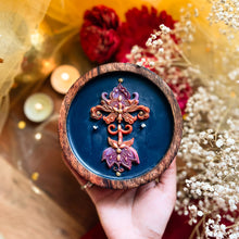 Load image into Gallery viewer, Rangoli - Decorative Scented Soy Candle In Wood Jar