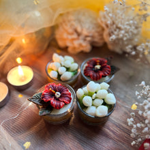 Load image into Gallery viewer, Gudhal Mogra - Glass Tea-light Soy Candles (Set of 4)