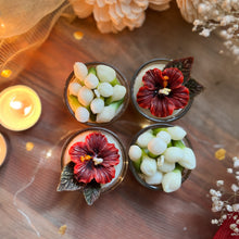 Load image into Gallery viewer, Gudhal Mogra - Glass Tea-light Soy Candles (Set of 4)