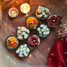 Load image into Gallery viewer, Genda Mogra - Glass Tea-light Soy Candles (Set of 4)