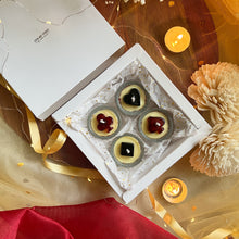 Load image into Gallery viewer, Paan Chidii - Glass Suits Tea-light Candles (Set of 4)