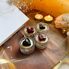 Load image into Gallery viewer, Paan Chidii - Glass Suits Tea-light Candles (Set of 4)