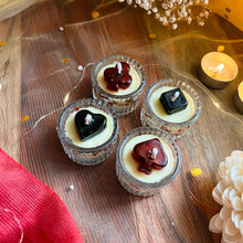 Load image into Gallery viewer, Paan Chidii - Glass Suits Tea-light Candles (Set of 4)