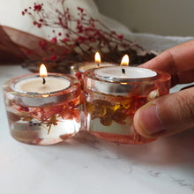 Load image into Gallery viewer, Scarlet Floral Tea Light Votive Set
