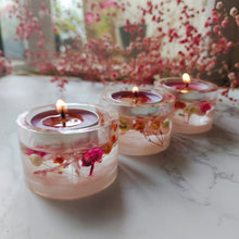 Load image into Gallery viewer, Coral Floral Tea Light Votive Set