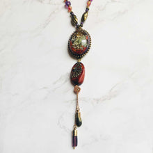 Load image into Gallery viewer, A Coral Tale - Statement Haar Necklace, Vintage Archives Collection