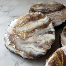 Load image into Gallery viewer, Coke Float - Bark Edged Mango Wood Coaster Set