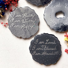 Load image into Gallery viewer, I am Happy - Double Sided, Epoxy Cast Affirmation Coaster (Set of 1)