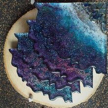 Load image into Gallery viewer, Galaxy - Epoxy Cast Coasters (Set of 4)