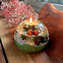 Load image into Gallery viewer, Jade Ball Geode Tea Light Votive