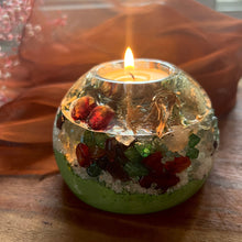 Load image into Gallery viewer, Jade Ball Geode Tea Light Votive