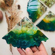 Load image into Gallery viewer, Lush Littorals - Epoxy Cast Coasters (Set of 4)