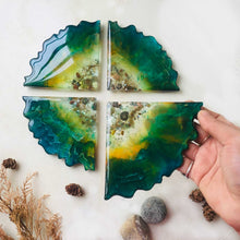 Load image into Gallery viewer, Lush Littorals - Epoxy Cast Coasters (Set of 4)