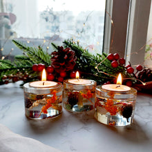 Load image into Gallery viewer, Vermillion Berry Tea Light Votive Set