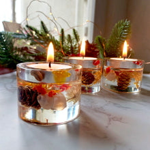 Load image into Gallery viewer, Pine Tea Light Votive Set