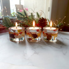 Load image into Gallery viewer, Pine Tea Light Votive Set