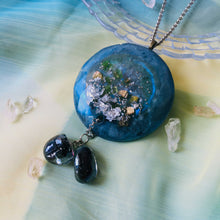Load image into Gallery viewer, Pensive - Statement Pendant Necklace (With semi-precious crystals)