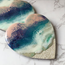 Load image into Gallery viewer, Little Tulum Hearts - Compressed Wood Coasters (Set of 4)