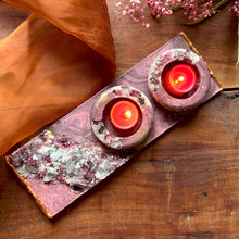 Load image into Gallery viewer, Ruby Tea Light Votive Set