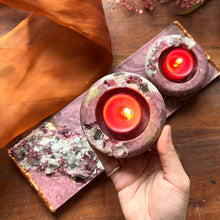 Load image into Gallery viewer, Ruby Tea Light Votive Set