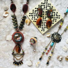 Load image into Gallery viewer, Russet Rondelle - Statement Haar Necklace, Vintage Archives Collection