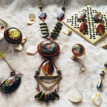 Load image into Gallery viewer, Russet Rondelle - Statement Haar Necklace, Vintage Archives Collection