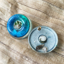 Load image into Gallery viewer, Aqua Chimes - Statement Stud Earrings (With semi-precious crystals)