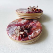 Load image into Gallery viewer, Luxe Cashmere - Glass Cookie Jar Set, 1 Pair (With Natural Crystals)