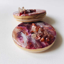 Load image into Gallery viewer, Luxe Cashmere - Glass Cookie Jar Set, 1 Pair (With Natural Crystals)