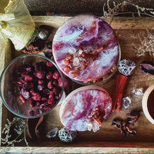 Load image into Gallery viewer, Luxe Cashmere - Glass Cookie Jar Set, 1 Pair (With Natural Crystals)