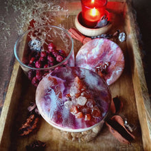 Load image into Gallery viewer, Luxe Cashmere - Glass Cookie Jar Set, 1 Pair (With Natural Crystals)