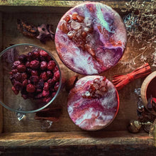 Load image into Gallery viewer, Luxe Cashmere - Glass Cookie Jar Set, 1 Pair (With Natural Crystals)