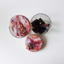 Load image into Gallery viewer, Luxe Cashmere - Glass Cookie Jar Set, 1 Pair (With Natural Crystals)