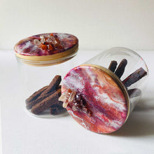 Load image into Gallery viewer, Luxe Cashmere - Glass Cookie Jar Set, 1 Pair (With Natural Crystals)