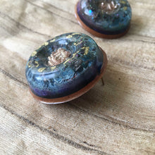 Load image into Gallery viewer, Sapphire Symphony- Statement Stud Earrings