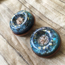 Load image into Gallery viewer, Sapphire Symphony- Statement Stud Earrings