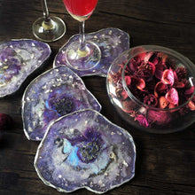 Load image into Gallery viewer, Violet Mist - Epoxy Cast Coasters (Set of 4)