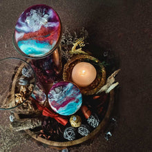 Load image into Gallery viewer, Autumn is Coming - Large Glass Cookie Jar Set, 1 Pair (With Natural Crystals)