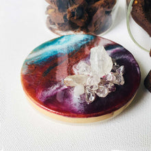 Load image into Gallery viewer, Autumn is Coming - Large Glass Cookie Jar Set, 1 Pair (With Natural Crystals)