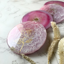 Load image into Gallery viewer, Blushing Away - Epoxy Cast Coasters (Set of 4)