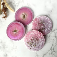 Load image into Gallery viewer, Blushing Away - Epoxy Cast Coasters (Set of 4)