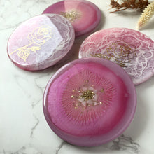 Load image into Gallery viewer, Blushing Away - Epoxy Cast Coasters (Set of 4)