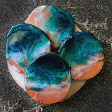 Load image into Gallery viewer, All The Way From Malta - Bark Edged Wooden Coasters (Set of 4)