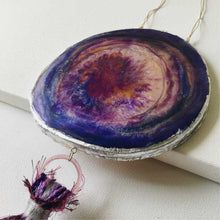 Load image into Gallery viewer, Grape Juice - Wall Hanging (With Semi precious Beads)