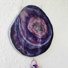 Load image into Gallery viewer, Grape Juice - Wall Hanging (With Semi precious Beads)