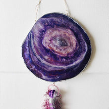 Load image into Gallery viewer, Grape Juice - Wall Hanging (With Semi precious Beads)