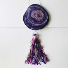 Load image into Gallery viewer, Grape Juice - Wall Hanging (With Semi precious Beads)