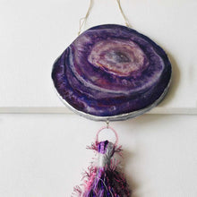 Load image into Gallery viewer, Grape Juice - Wall Hanging (With Semi precious Beads)