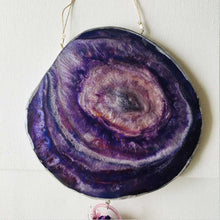 Load image into Gallery viewer, Grape Juice - Wall Hanging (With Semi precious Beads)